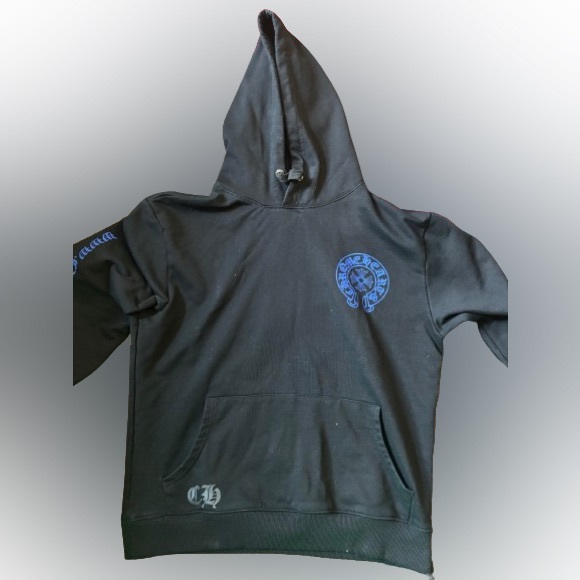 Chrome Hearts Online Exclusive Hoodie black/blue Medium gently used condition - Picture 3 of 5